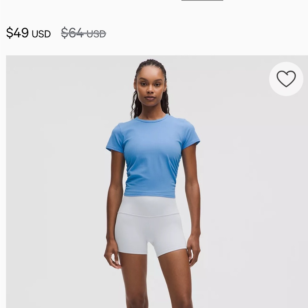 Lululemon Align Short - Starch blue